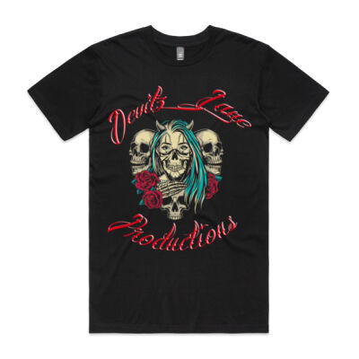 Men's Devilz Lane Productions back print  EST Shirt Thumbnail