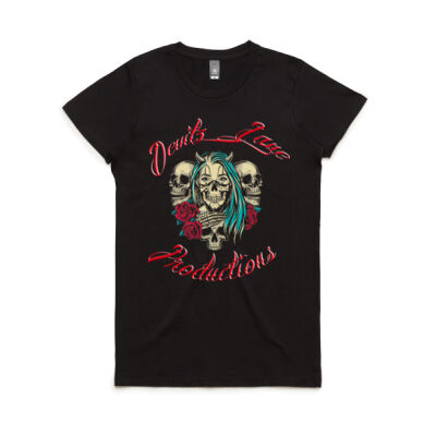 Women's Devilz Lane Productions back print EST Shirt Thumbnail